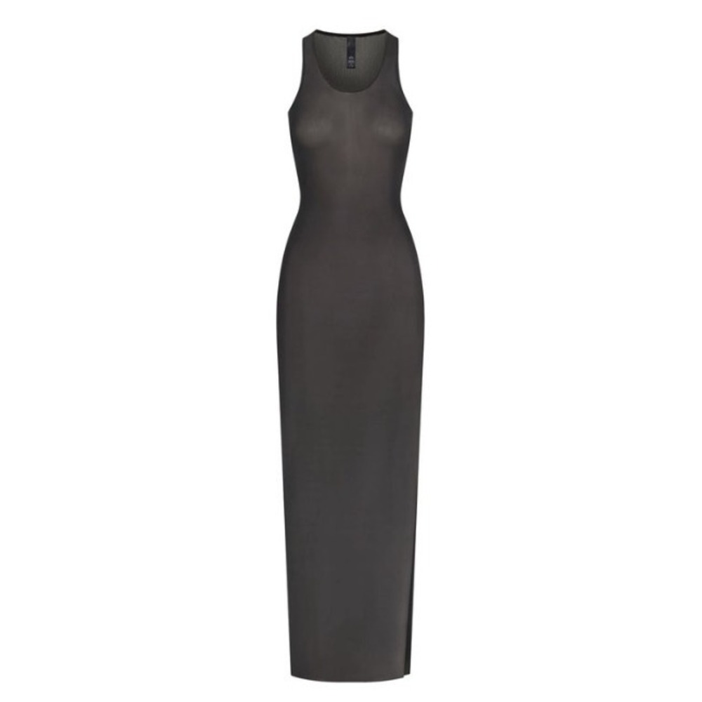 Skims Mesh Cover Ups Long Dress CU-DRS-2843 Onyx 4X